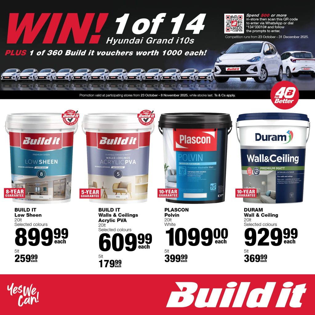 Build it Gansbaai Promotions November 2025