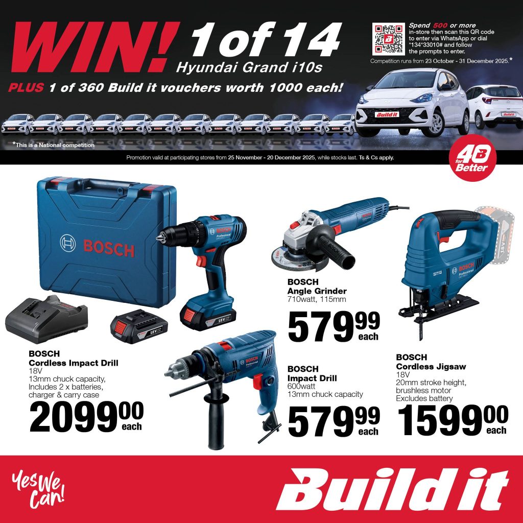 Builld it Gansbaai November - December 2025 Promotions and specials