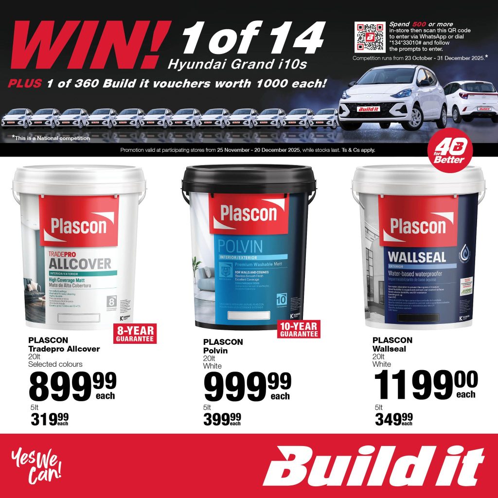 Builld it Gansbaai November - December 2025 Promotions and specials