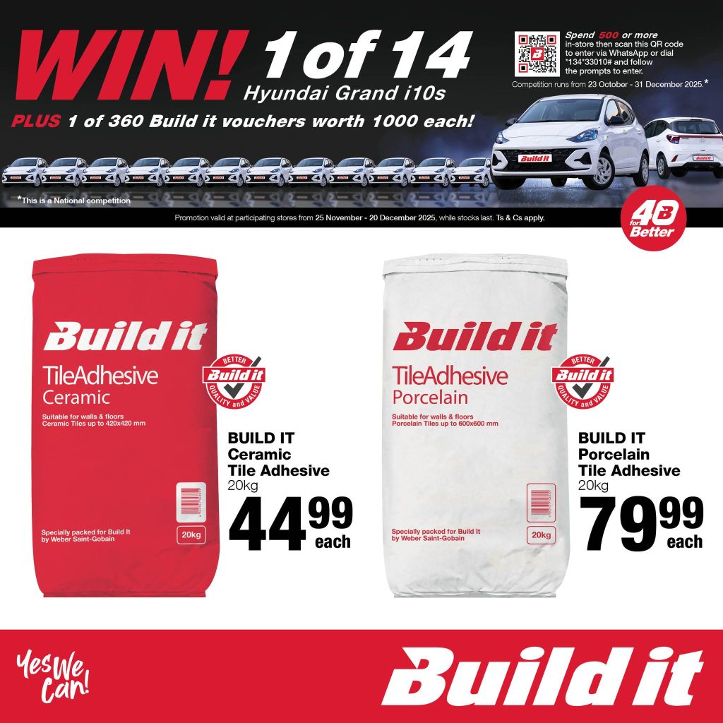 Builld it Gansbaai November - December 2025 Promotions and specials