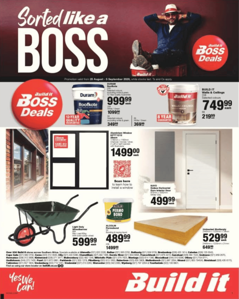 Build it Gansbaai Promotions August - September 2026